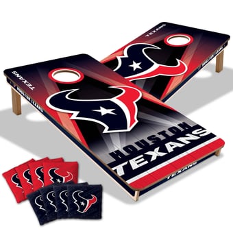 Houston Texans 2' x 4' City Scape Wood Cornhole Game with Bags