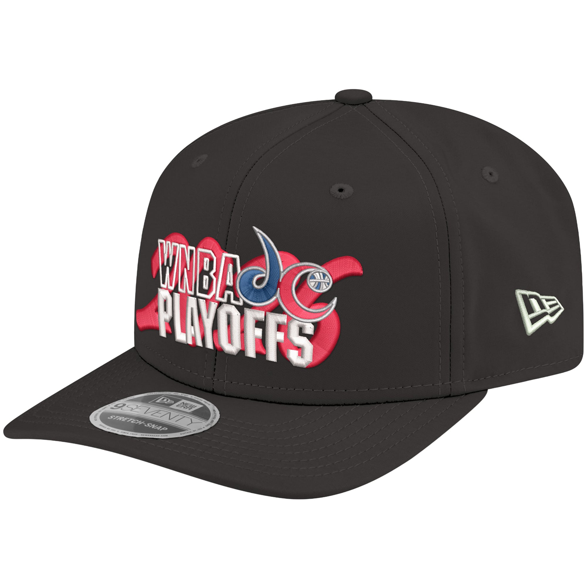 Men's New Era Black Washington Mystics 2026 WNBA Playoffs 9SEVENTY Adjustable Hat