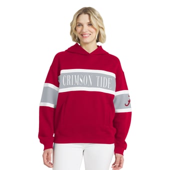 Women's WEAR by Erin Andrews  Crimson Alabama Crimson Tide Colorblock Hoodie
