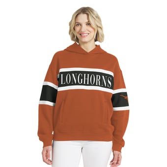 Women's WEAR by Erin Andrews  Texas Orange Texas Longhorns Colorblock Hoodie