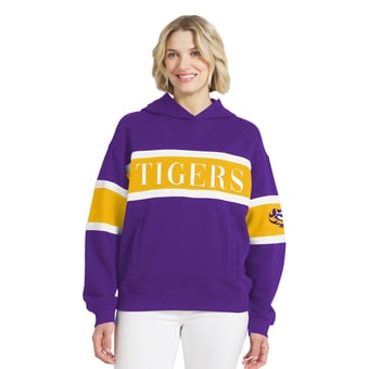 Women's WEAR by Erin Andrews  Purple LSU Tigers Colorblock Hoodie