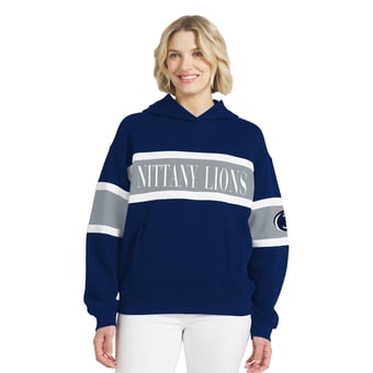 Women's WEAR by Erin Andrews  Blue Penn State Nittany Lions Colorblock Hoodie