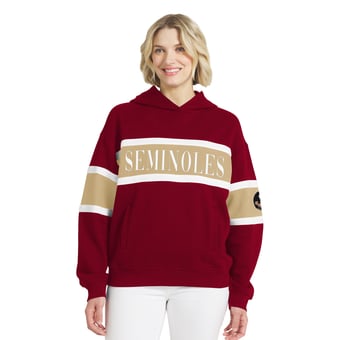 Women's WEAR by Erin Andrews  Garnet Florida State Seminoles Colorblock Hoodie