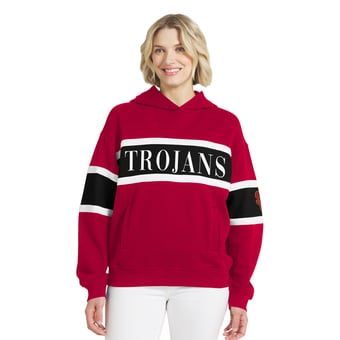 Women's WEAR by Erin Andrews  Cardinal USC Trojans Colorblock Hoodie