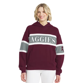 Women's WEAR by Erin Andrews  Maroon Texas A&M Aggies Colorblock Hoodie