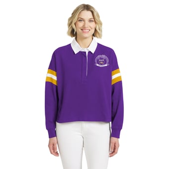 Women's WEAR by Erin Andrews  Purple LSU Tigers Rugby Shirt