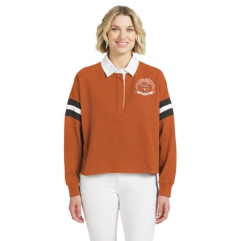 Women's WEAR by Erin Andrews  Texas Orange Texas Longhorns Rugby Shirt