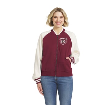 Women's WEAR by Erin Andrews  Garnet Florida State Seminoles Raglan Full-Zip Jacket