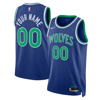 Unisex Nike  Blue Minnesota Timberwolves Swingman Custom Jersey - Icon Edition