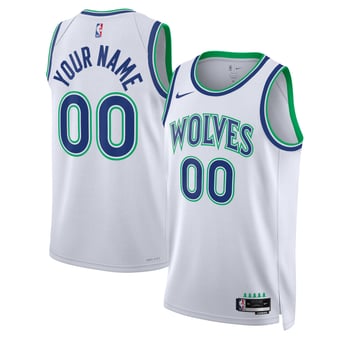Unisex Nike  White Minnesota Timberwolves Swingman Custom Jersey - Association Edition