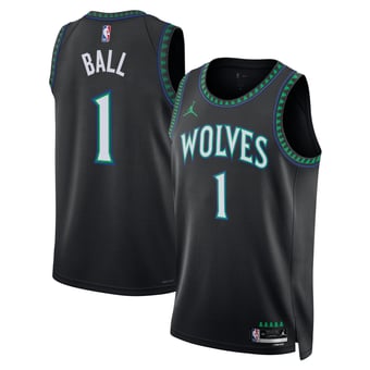 Unisex Jordan Brand LaMelo Ball Black Minnesota Timberwolves Swingman Jersey - Statement Edition