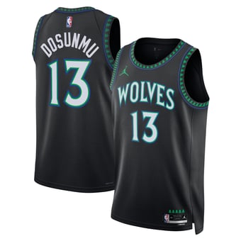 Unisex Jordan Brand Ayo Dosunmu Black Minnesota Timberwolves Swingman Jersey - Statement Edition