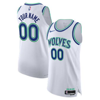 Men's Nike  White Minnesota Timberwolves Authentic Custom Jersey - Association Edition