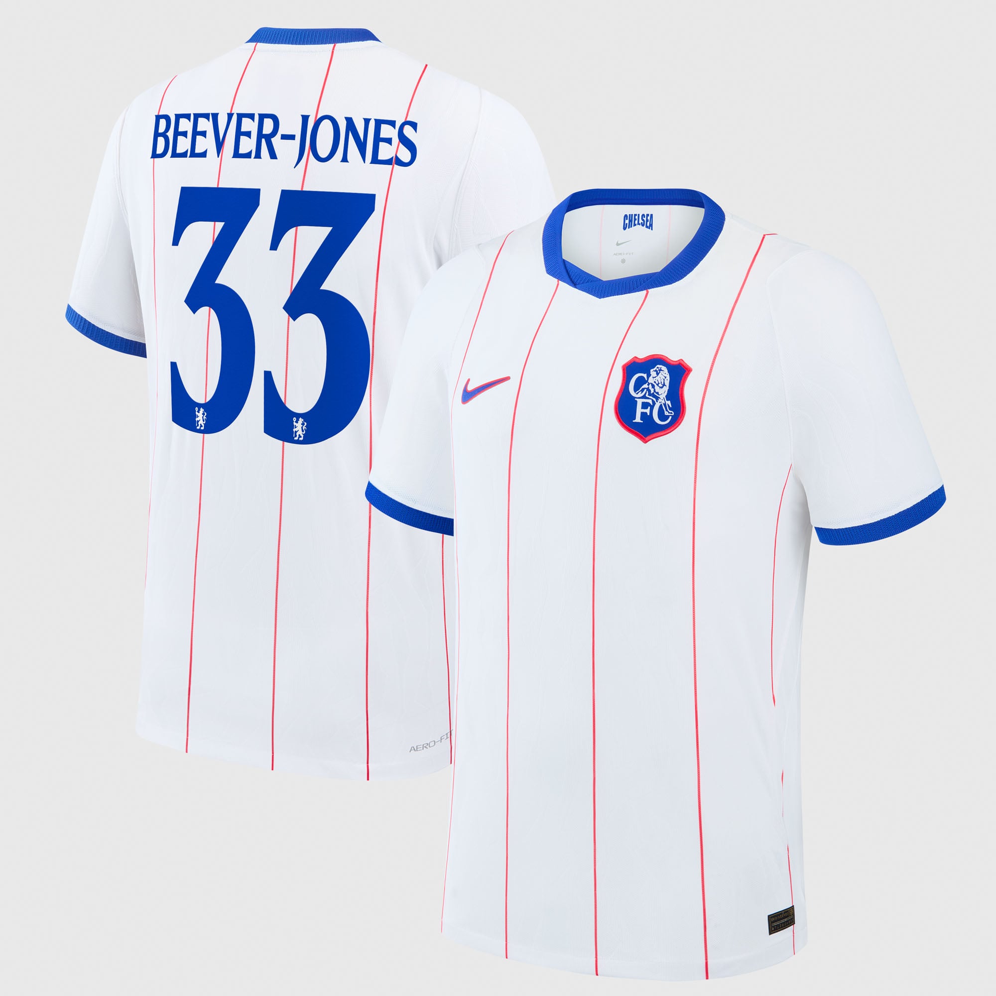 Camiseta Nike Aero-FIT Match de la 3ª equipación del Chelsea Copa 2026/27 con dorsal Beever-Jones 33