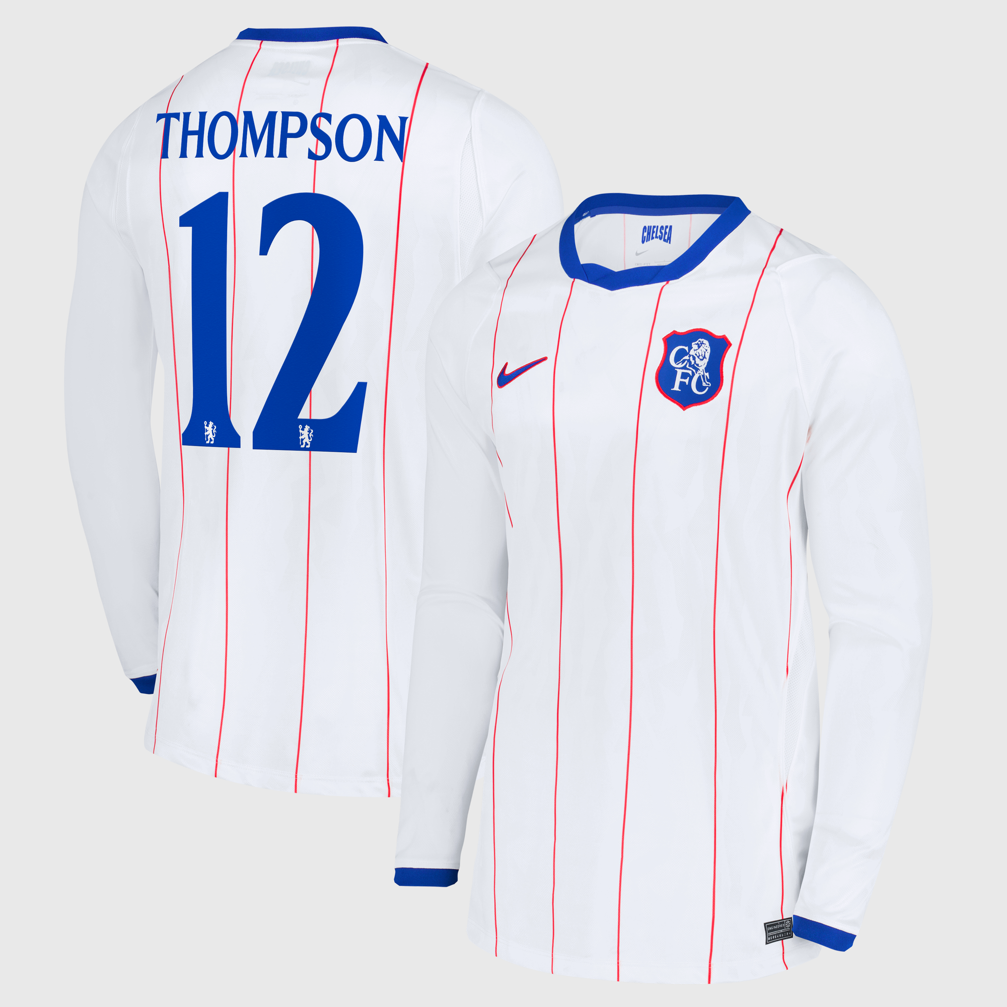 Chelsea Cup Nike Third Stadium Long Sleeve Shirt 2026-27 with Thompson 12 printing