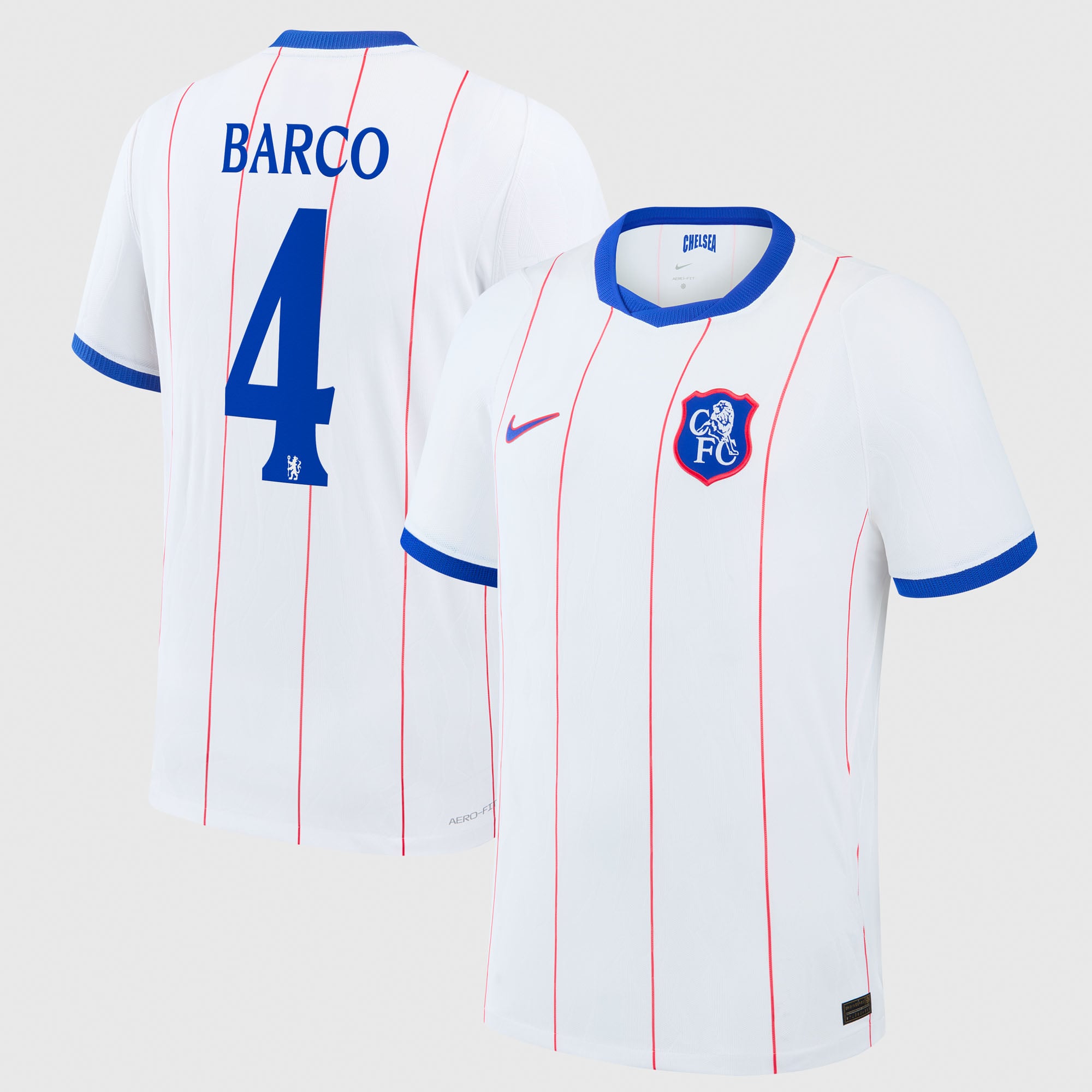 Camiseta Nike Aero-FIT Match de la 3ª equipación del Chelsea Copa 2026/27 con dorsal Barco 4