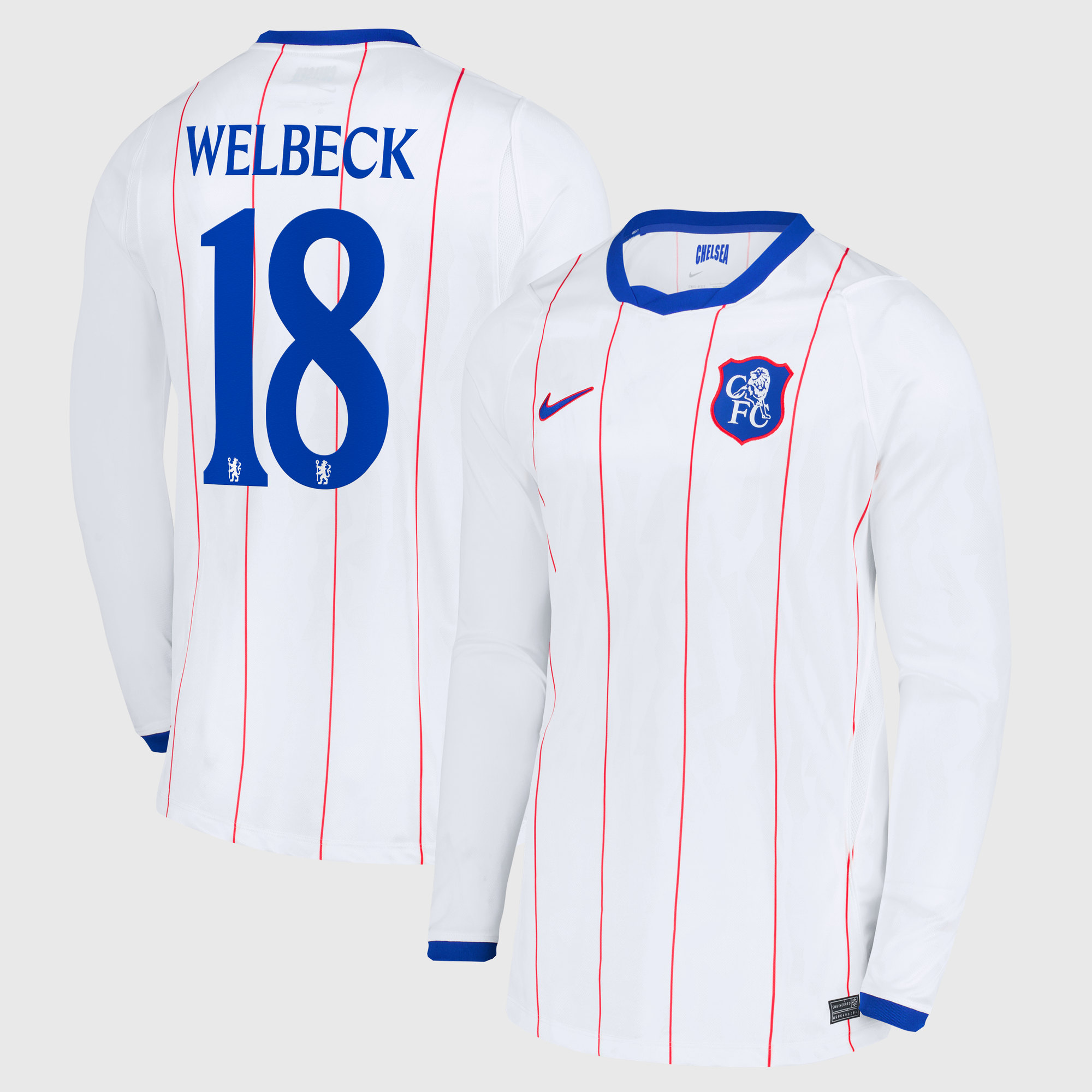 Chelsea Cup Nike Third Stadium Long Sleeve Shirt 2026-27 with Welbeck 18 printing
