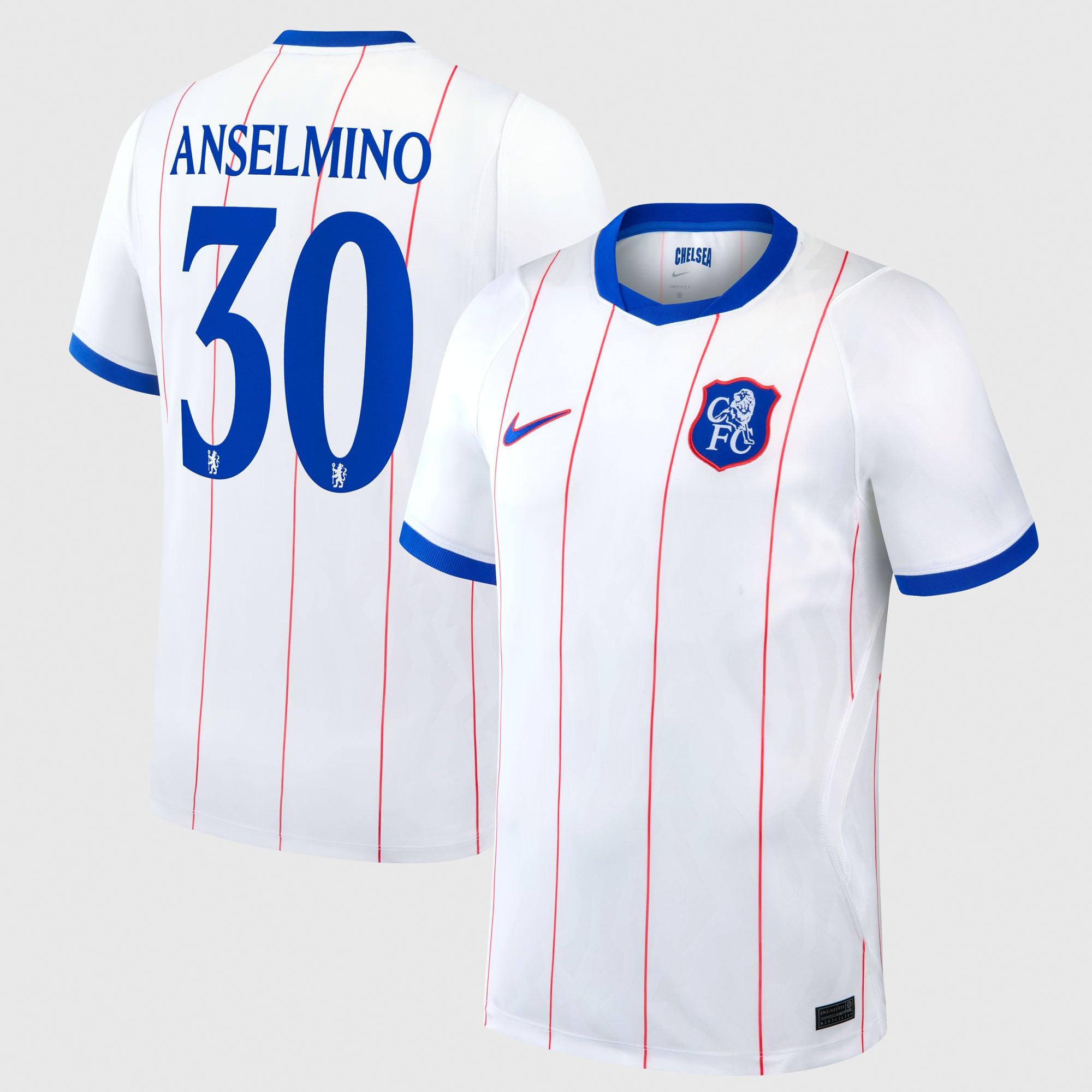 Camiseta Nike Stadium de la 3ª equipación del Chelsea Copa 2026/27 con dorsal Anselmino 30