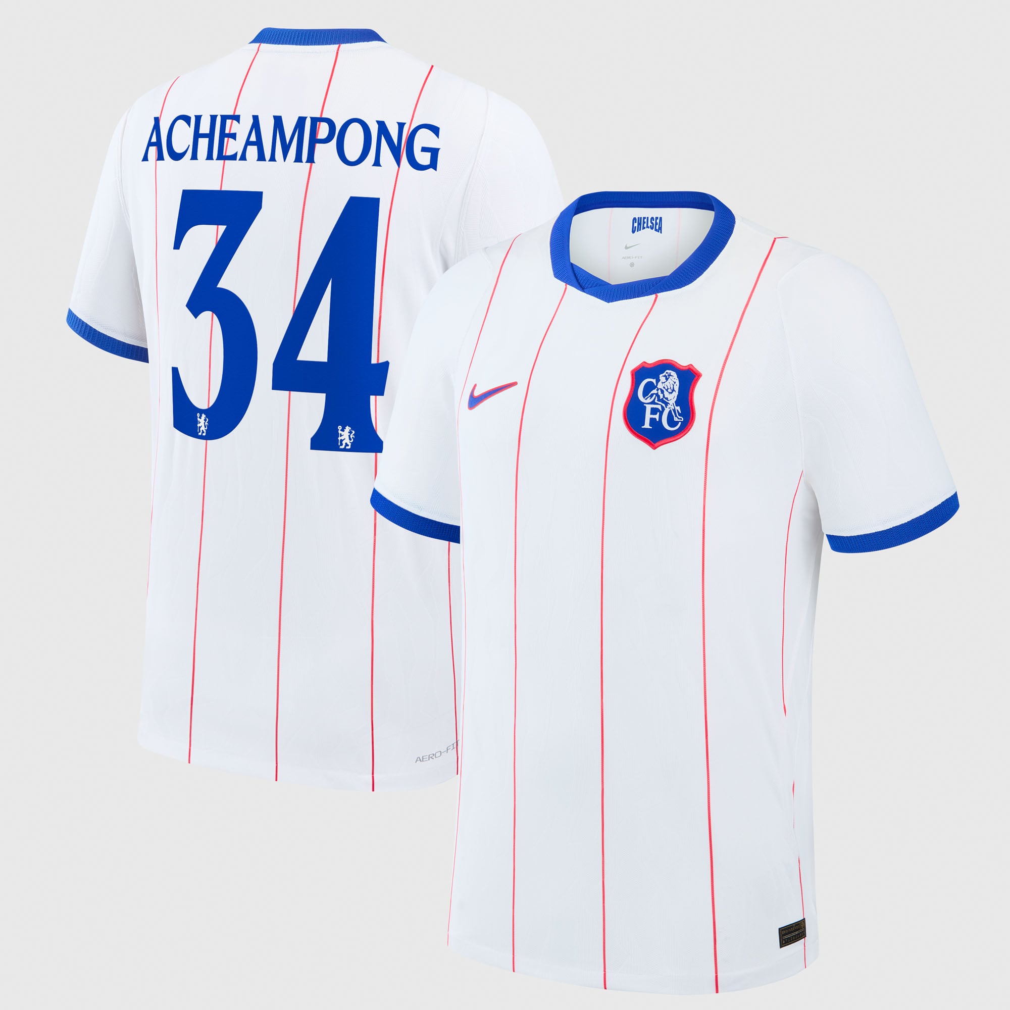 Camiseta Nike Aero-FIT Match de la 3ª equipación del Chelsea Copa 2026/27 con dorsal Acheampong 34