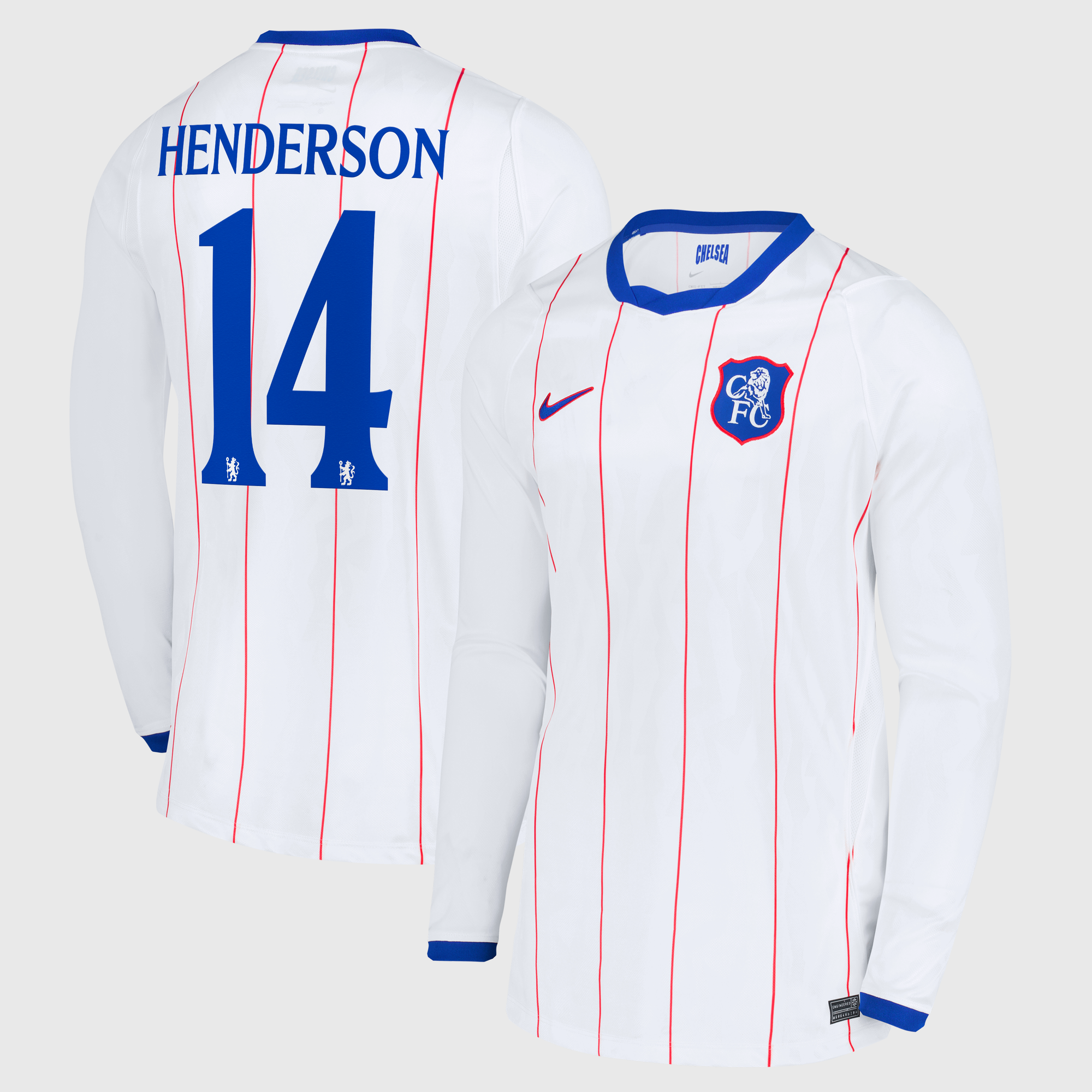 Chelsea Cup Nike Third Stadium Long Sleeve Shirt 2026-27 with Henderson 14 printing