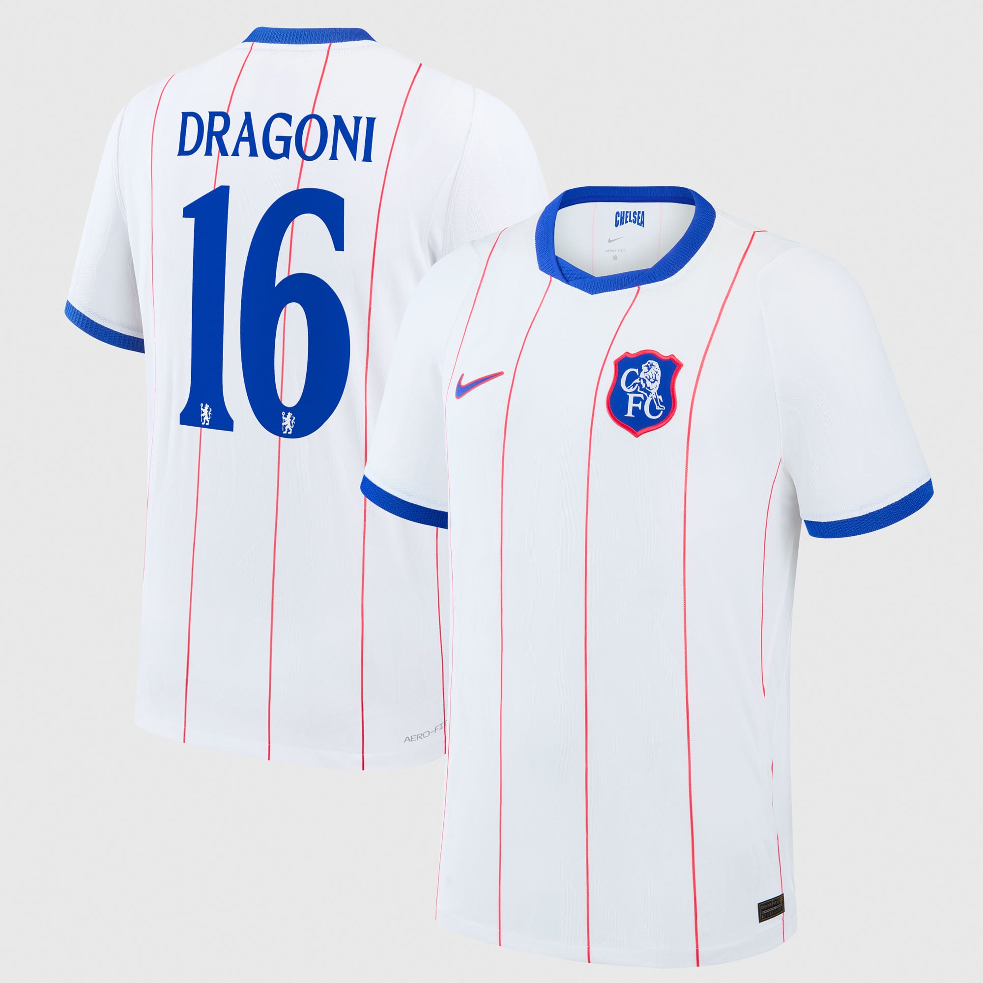 Camiseta Nike Aero-FIT Match de la 3ª equipación del Chelsea Copa 2026/27 con dorsal Dragoni 16