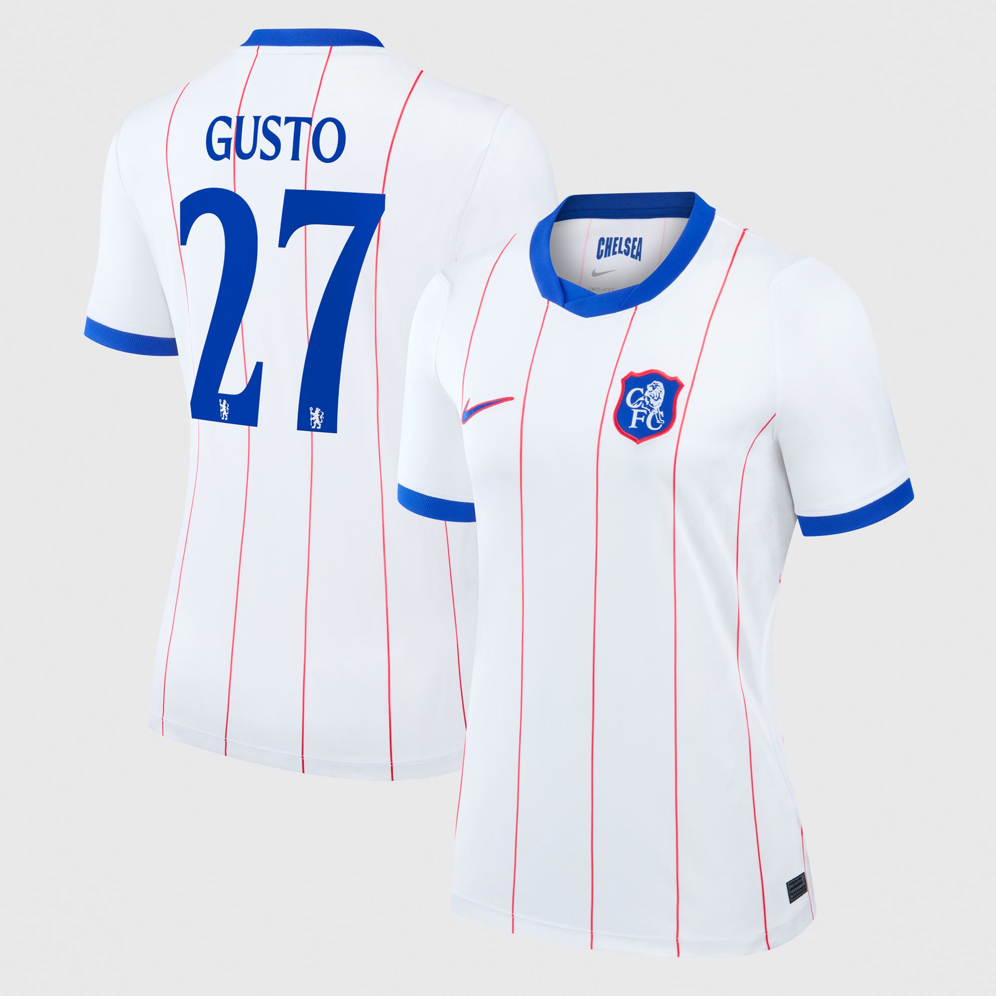 Camiseta Nike Stadium de la 3ª equipación del Chelsea Copa 2026/27 - Mujer con dorsal Gusto 27