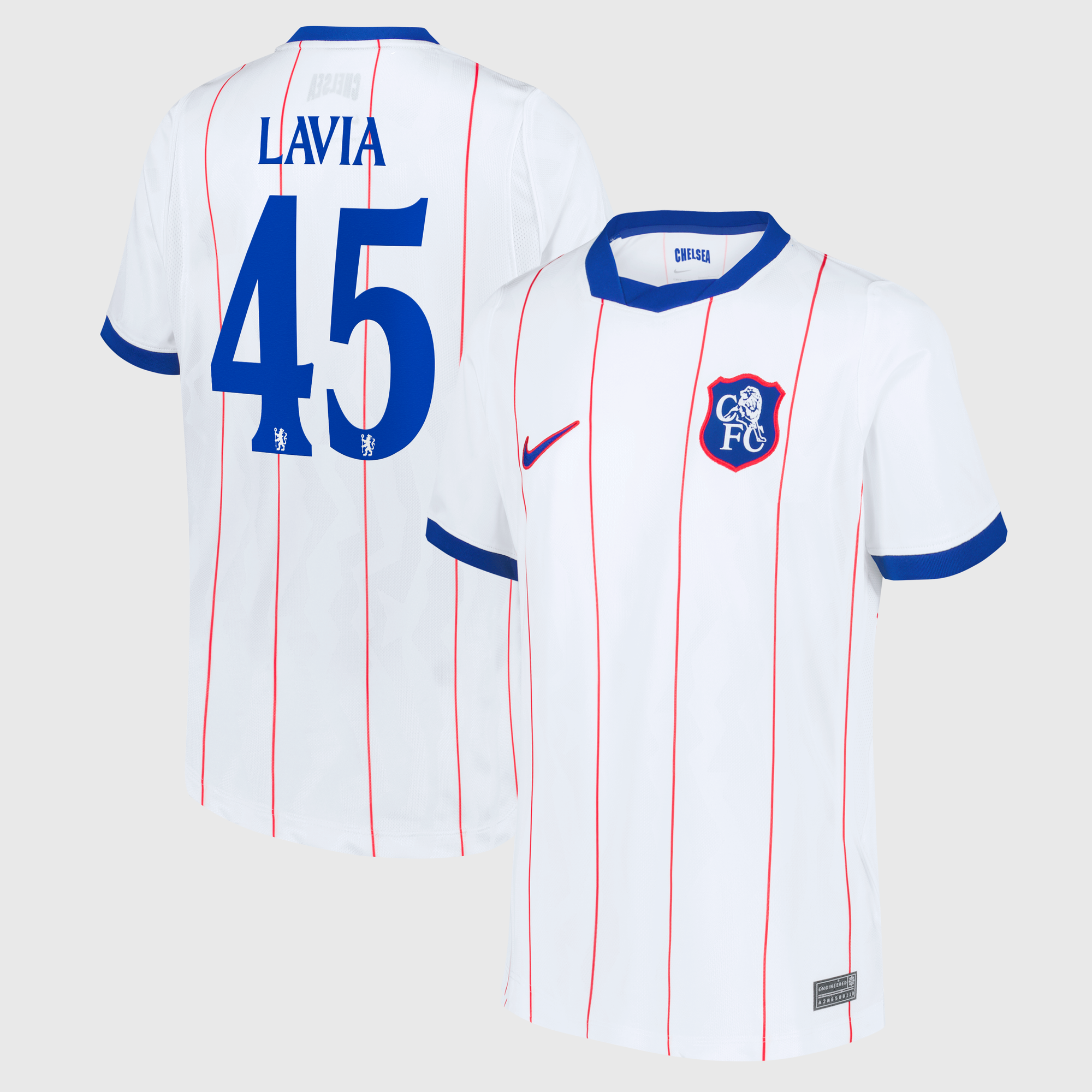 Camiseta Nike Stadium de la 3ª equipación del Chelsea Copa 2026/27 - Niños con dorsal Lavia 45