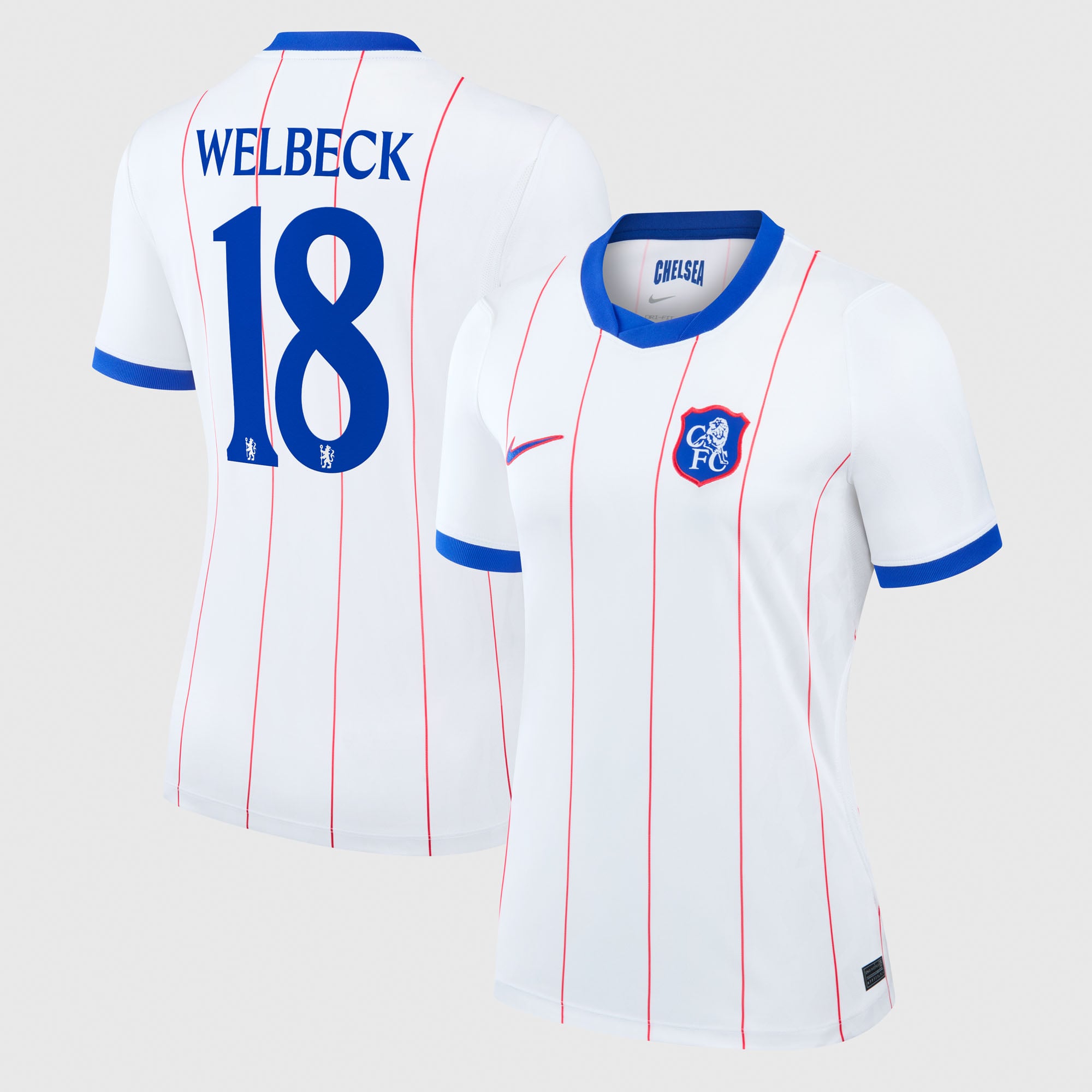 Camiseta Nike Stadium de la 3ª equipación del Chelsea Copa 2026/27 - Mujer con dorsal Welbeck 18