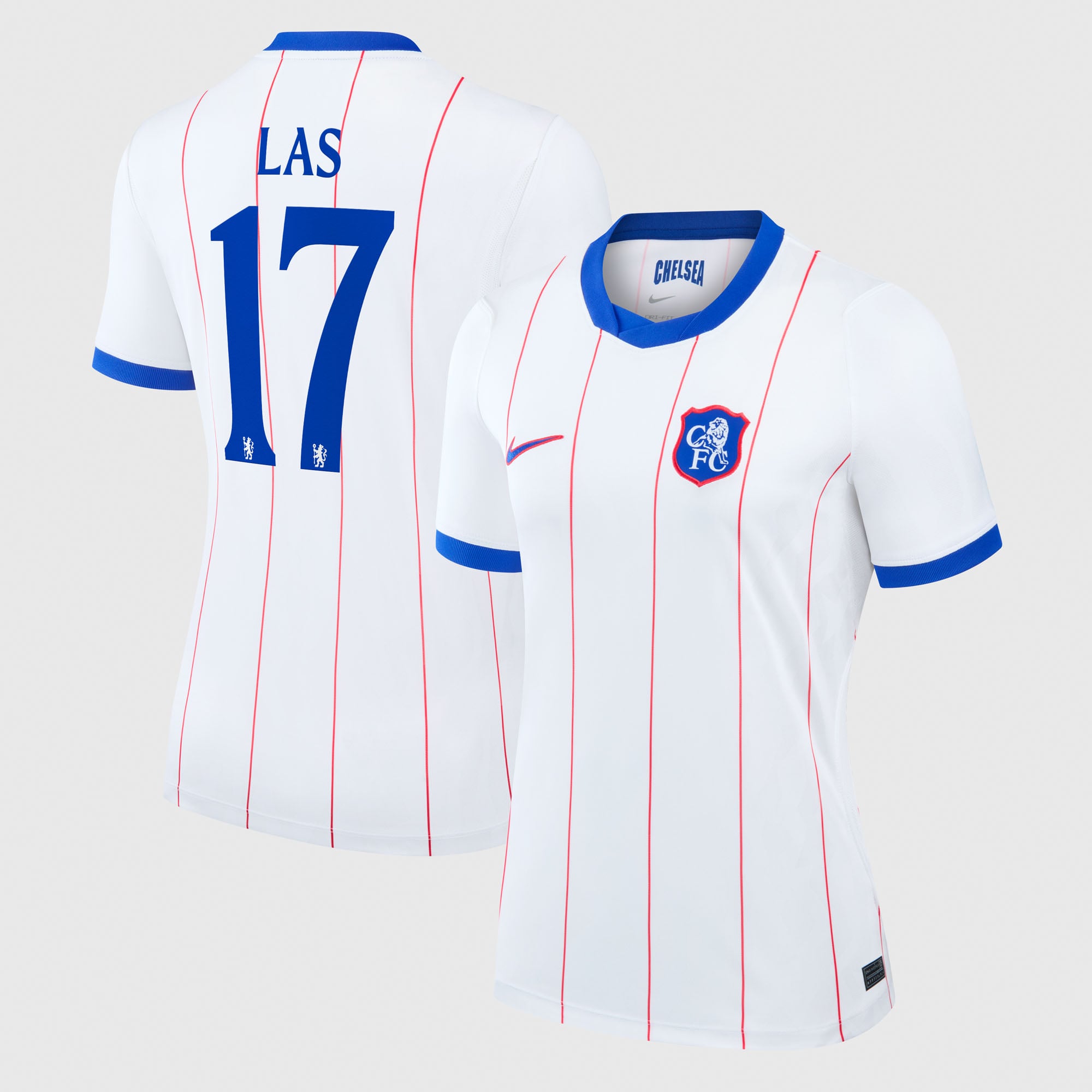 Camiseta Nike Stadium de la 3ª equipación del Chelsea Copa 2026/27 - Mujer con dorsal Las 17
