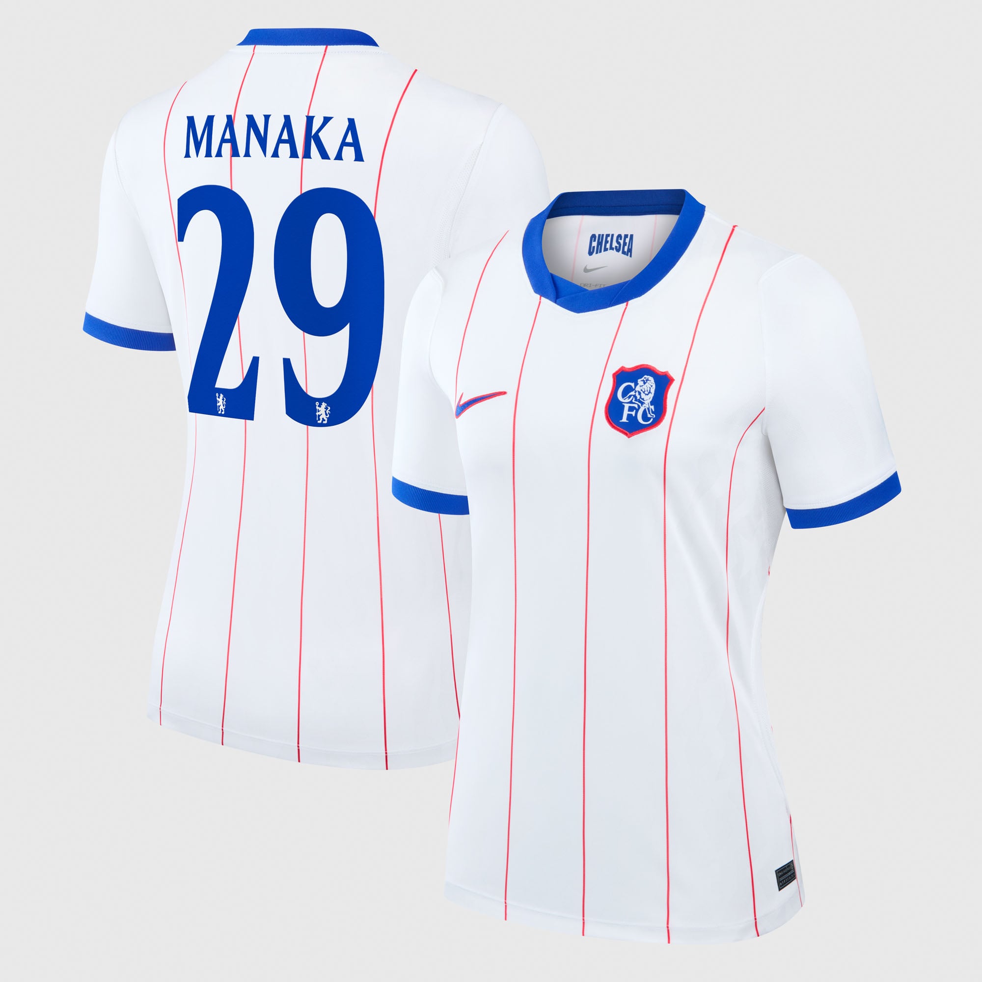 Camiseta Nike Stadium de la 3ª equipación del Chelsea Copa 2026/27 - Mujer con dorsal Manaka 29