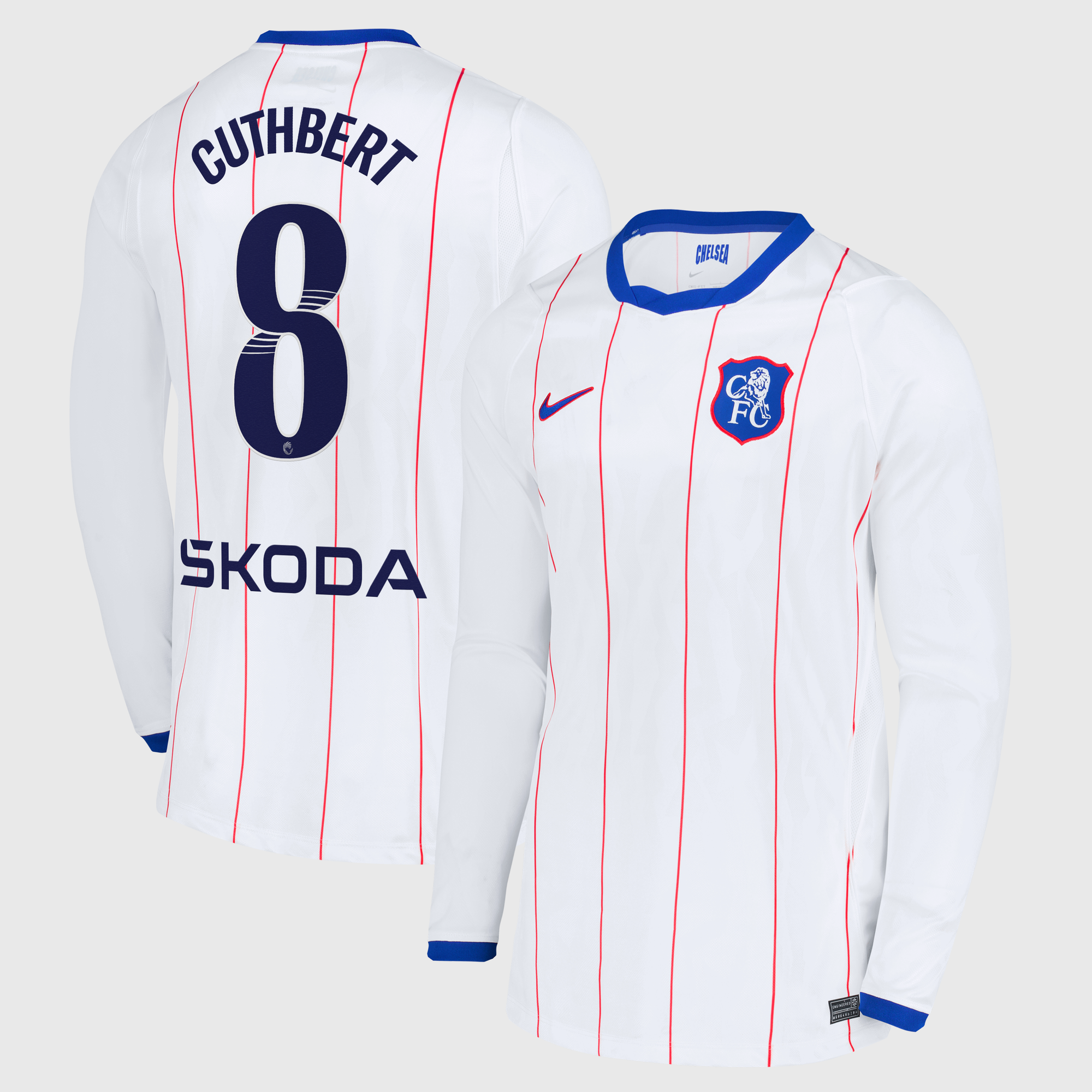 Chelsea WSL Nike Third Stadium Long Sleeve Shirt 2026-27 with Cuthbert 8 printing