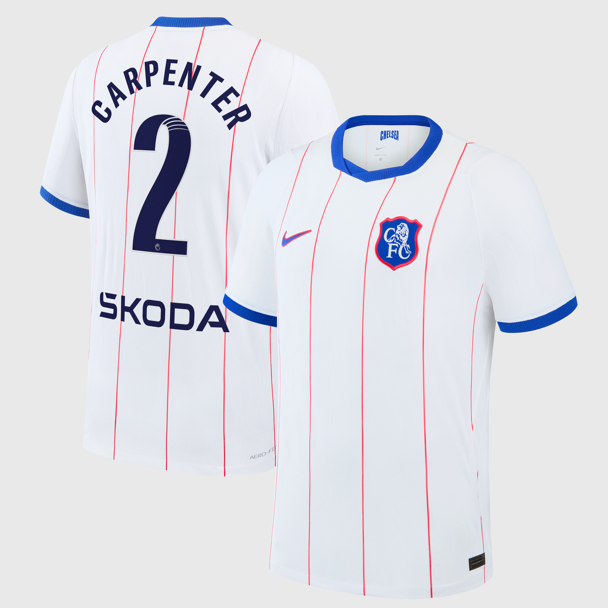 Camiseta Nike Aero-FIT Match de la 3ª equipación del Chelsea WSL 2026/27 con dorsal Carpenter 2