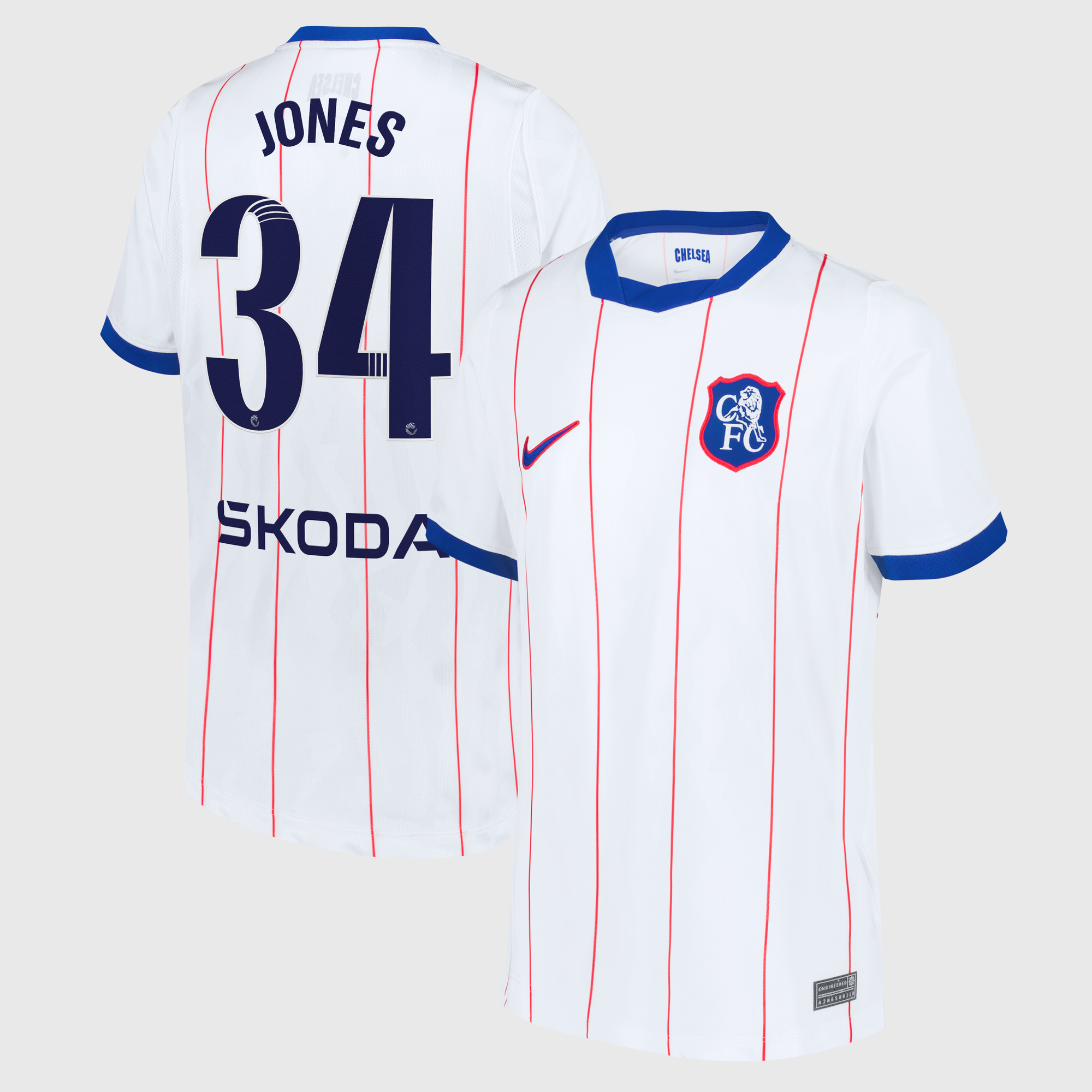 Camiseta Nike Stadium de la 3ª equipación del Chelsea WSL 2026/27 - Niños con dorsal Jones 34