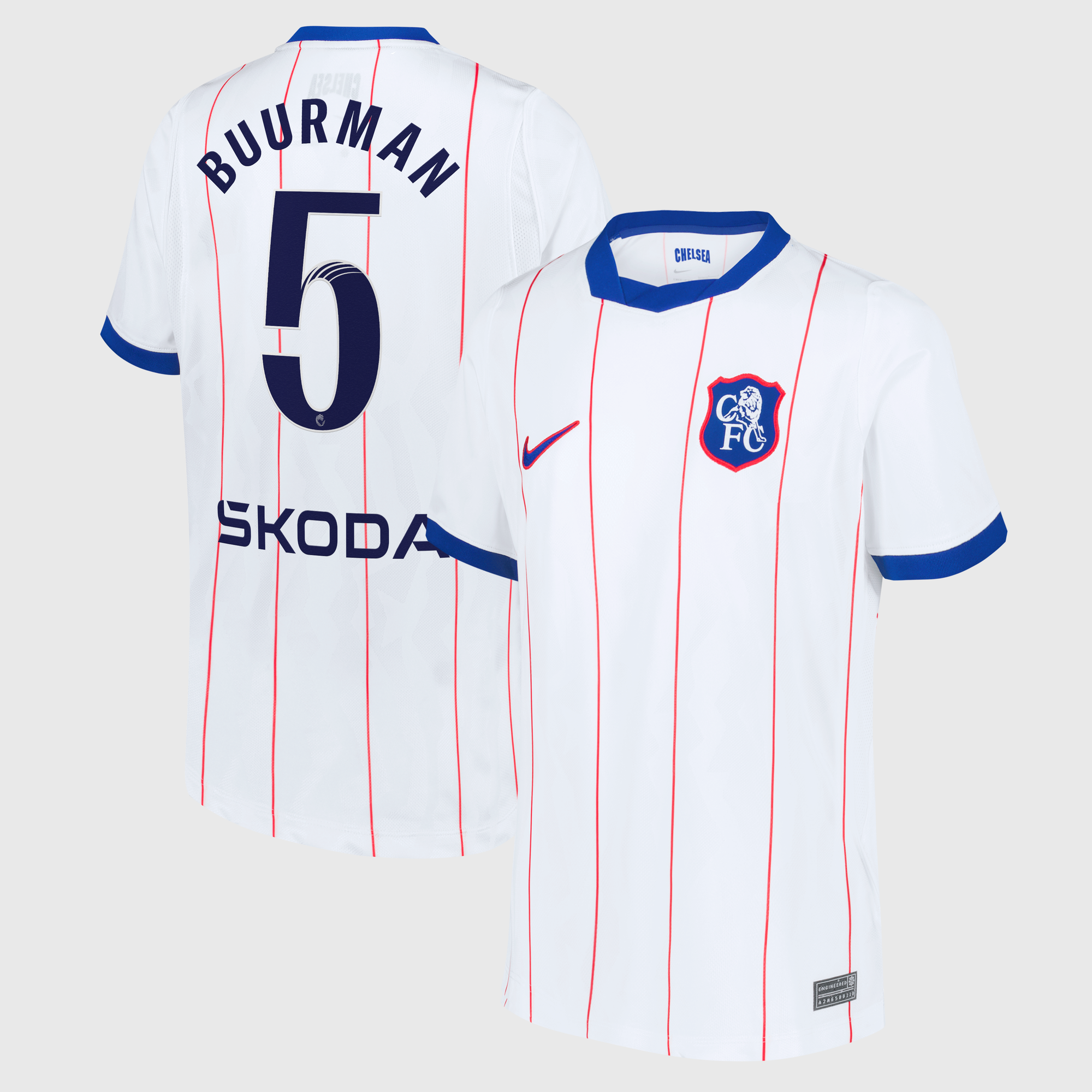Camiseta Nike Stadium de la 3ª equipación del Chelsea WSL 2026/27 - Niños con dorsal Buurman 5