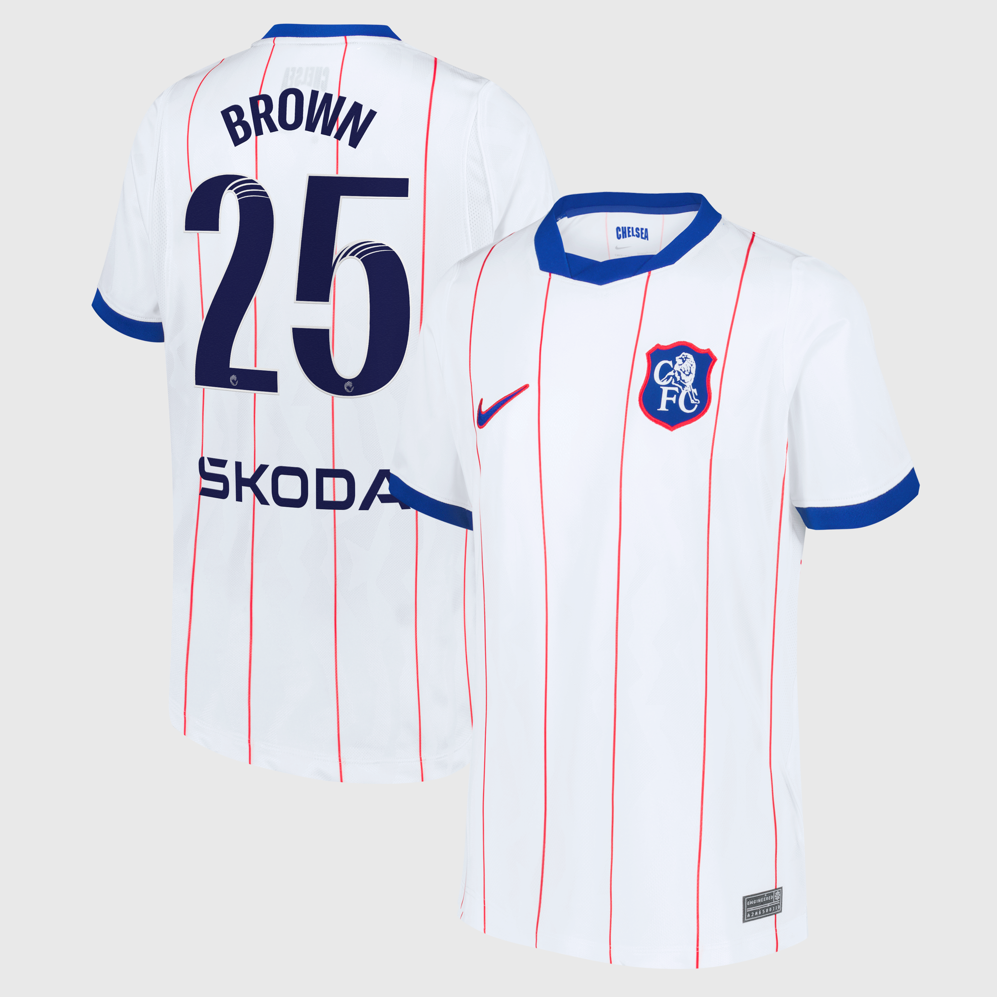 Camiseta Nike Stadium de la 3ª equipación del Chelsea WSL 2026/27 - Niños con dorsal Brown 25