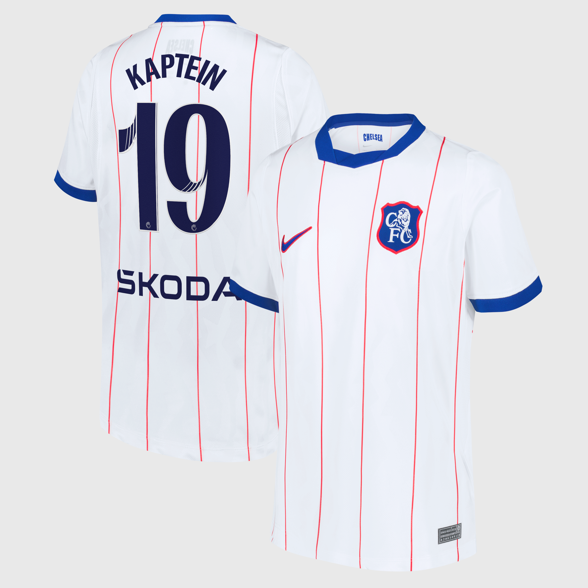 Camiseta Nike Stadium de la 3ª equipación del Chelsea WSL 2026/27 - Niños con dorsal Kaptein 19