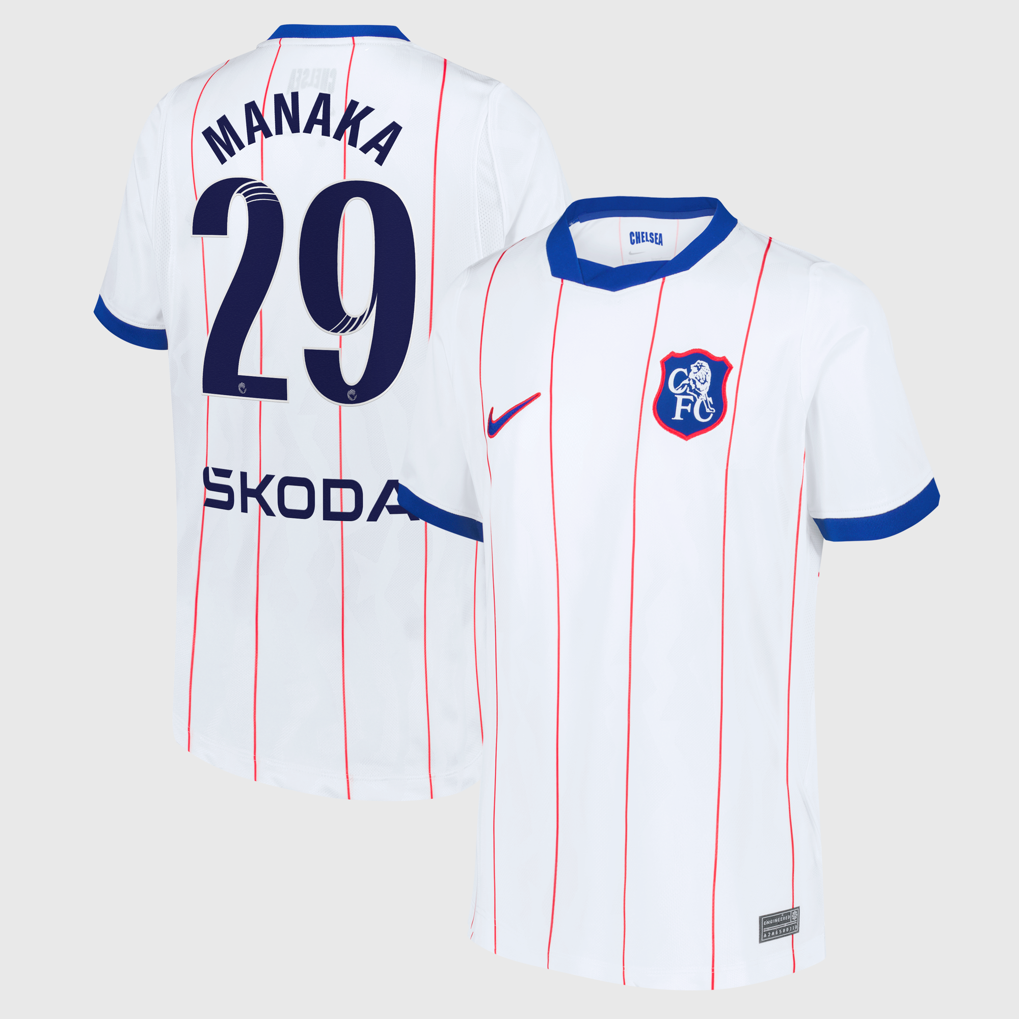 Camiseta Nike Stadium de la 3ª equipación del Chelsea WSL 2026/27 - Niños con dorsal Manaka 29