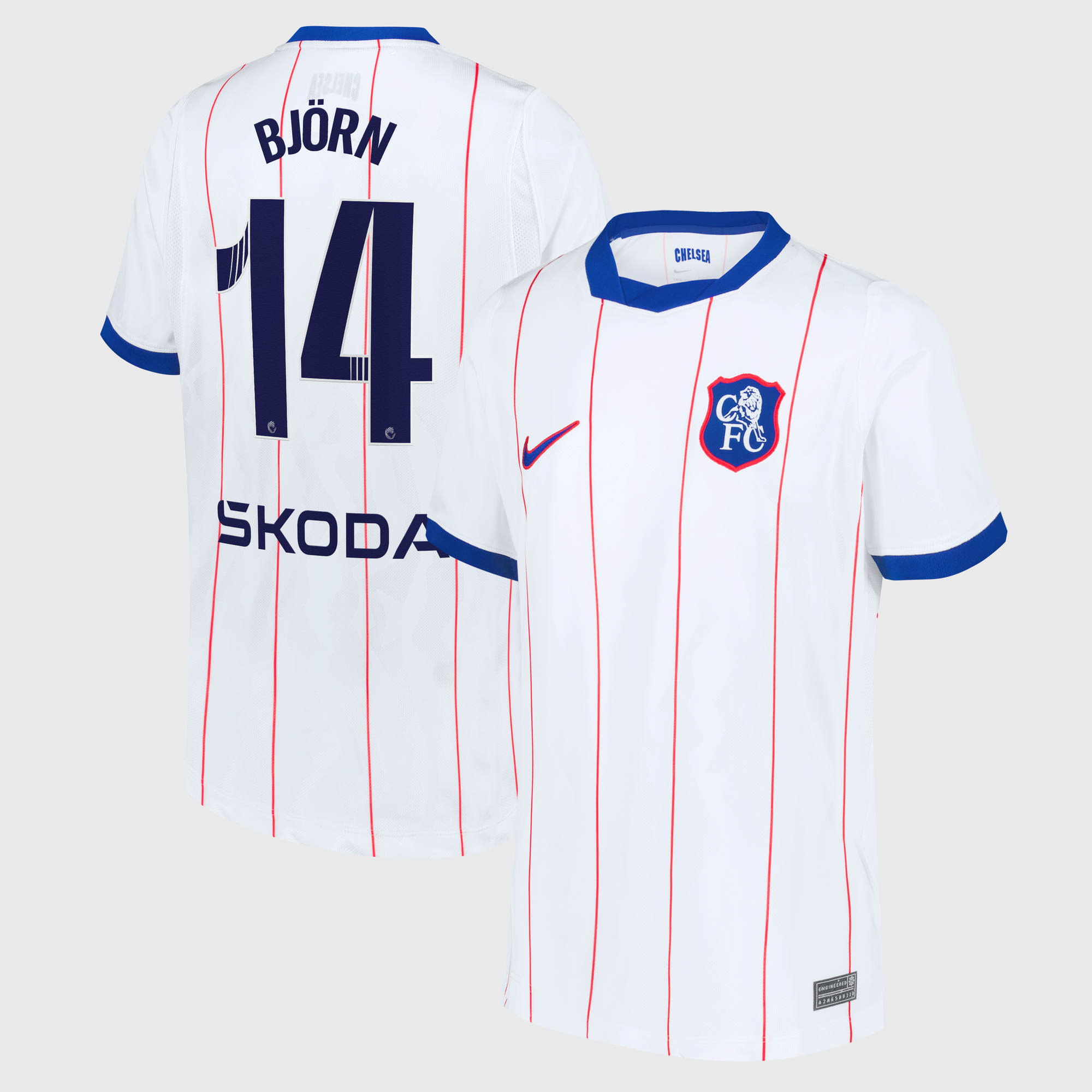 Camiseta Nike Stadium de la 3ª equipación del Chelsea WSL 2026/27 - Niños con dorsal Björn 14