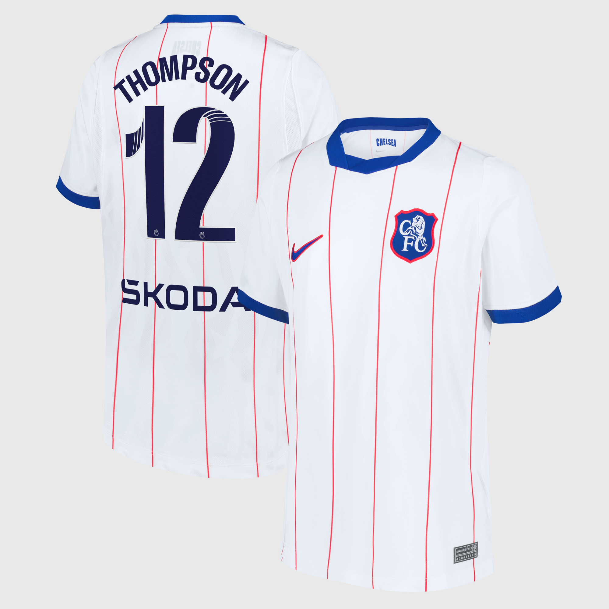 Camiseta Nike Stadium de la 3ª equipación del Chelsea WSL 2026/27 - Niños con dorsal Thompson 12
