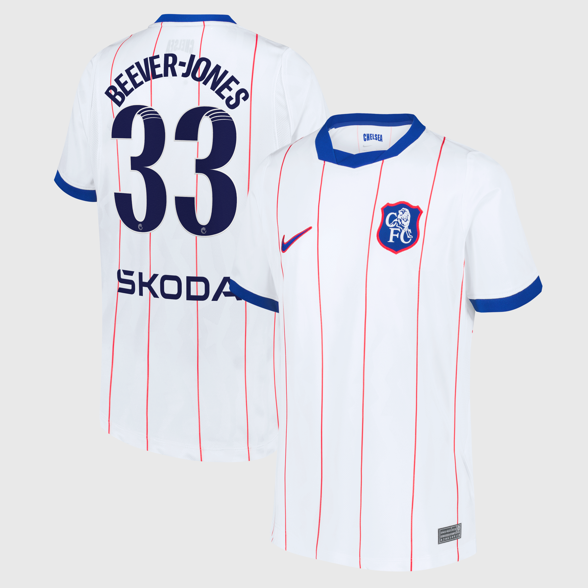 Camiseta Nike Stadium de la 3ª equipación del Chelsea WSL 2026/27 - Niños con dorsal Beever-Jones 33