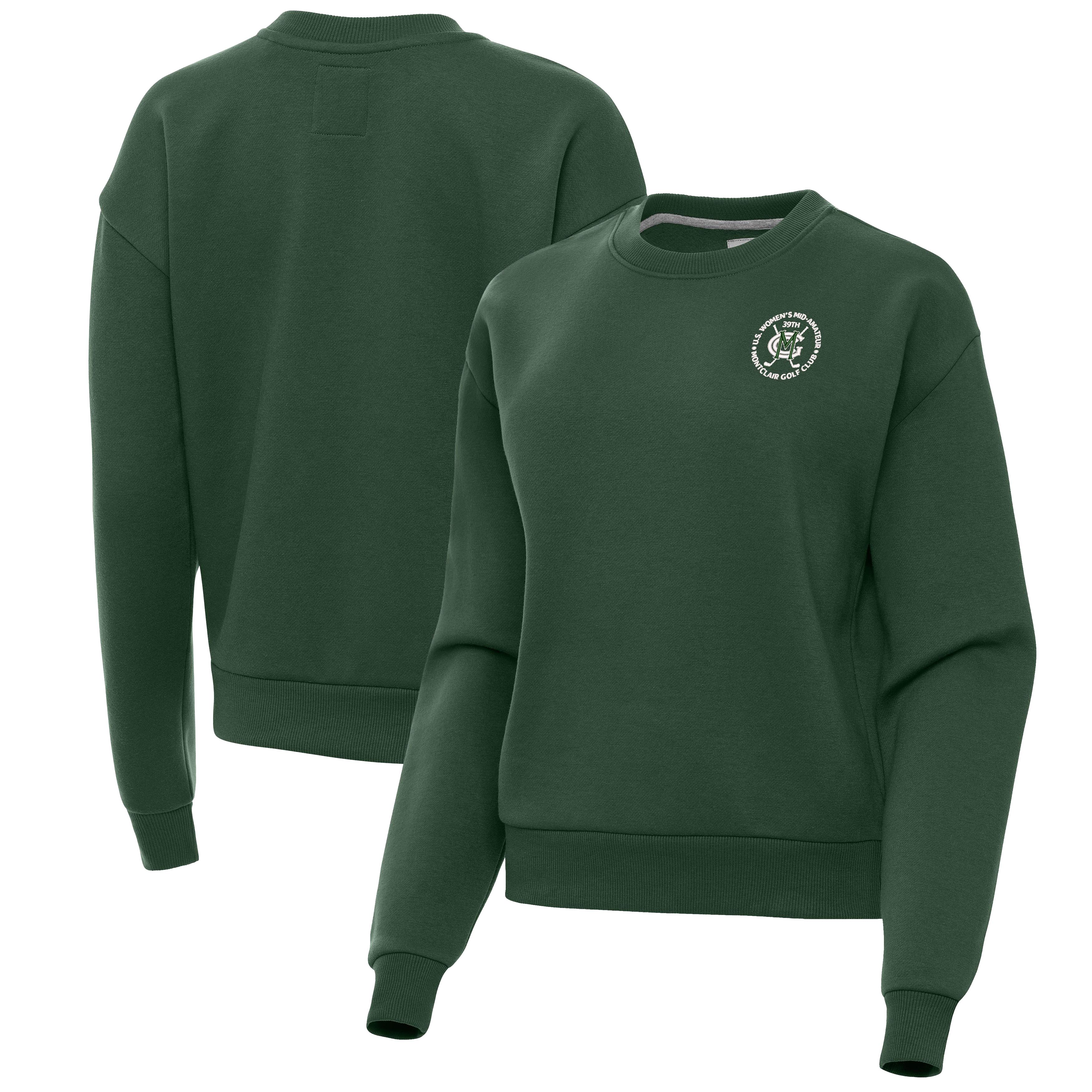 Women’s 2026 U.S. Women’s Mid-Amateur Antigua Hunter Green Victory Sweatshirt Women’s 2026 U.S. Women’s Mid-Amateur Antigua Hunter Green Victory Sweatshirt