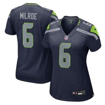 Women's Nike Jalen Milroe College Navy Seattle Seahawks Team Game Jersey