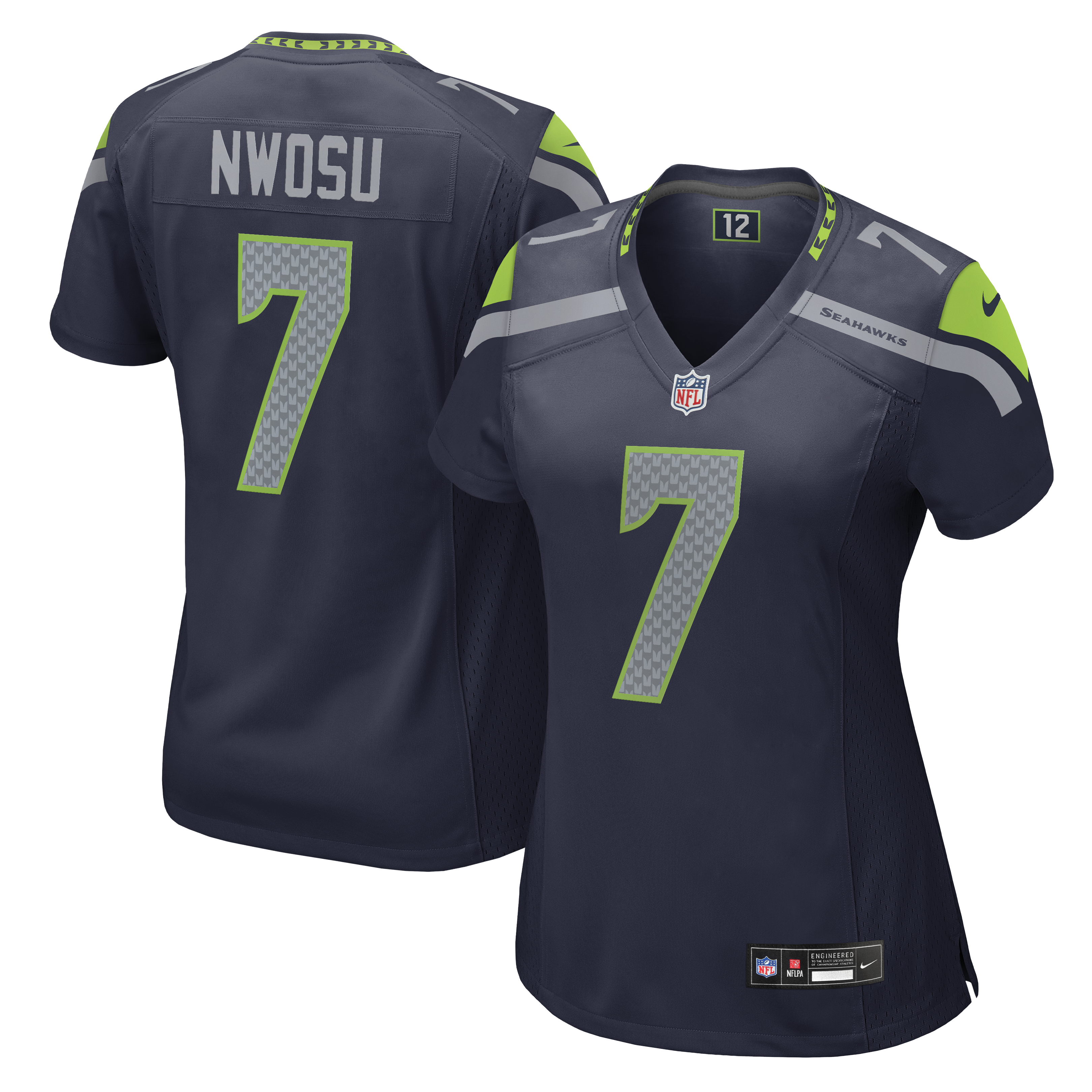 Women's Nike Uchenna Nwosu College Navy Seattle Seahawks Team Game Jersey