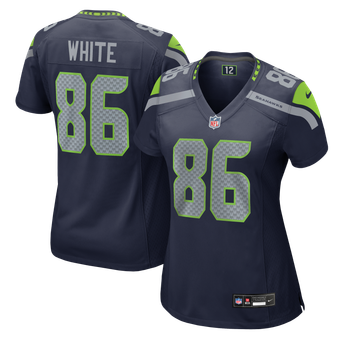 Women's Nike Ricky White College Navy Seattle Seahawks Team Game Jersey