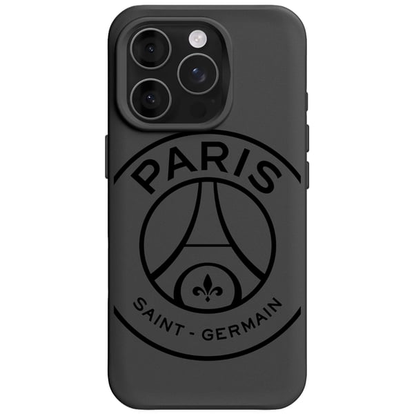 Coque PSG Oversize SolidX pour iPhone 16 Pro - Noir