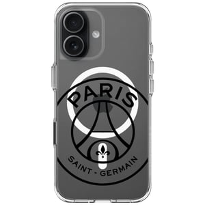Coque transparente PSG Oversize pour iPhone 17 - Noir, vue 1