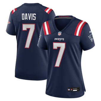 Women's Nike Carlton Davis Navy New England Patriots Team Game Jersey