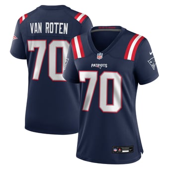 Women's Nike Greg Van Roten Navy New England Patriots Team Game Jersey