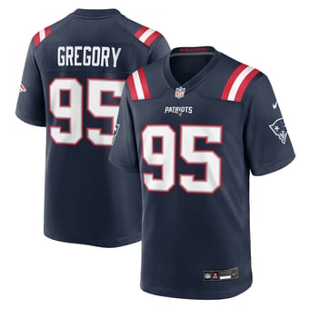 Men's Nike Eric Gregory Navy New England Patriots Team Game Jersey