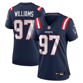 Women's Nike Milton Williams Navy New England Patriots Team Game Jersey